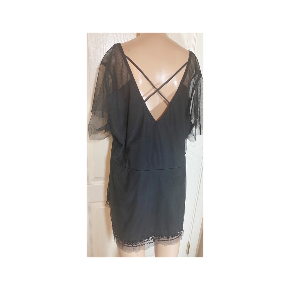 Torrid Black Lace Trim Blouse - Picture 5 of 6